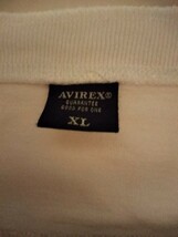 AVIREX アヴィレックス Tシャツ ヘンリーネック 半袖 ワッペンロゴ size.XL_画像4