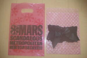 * prompt decision *MA*RSma-zMARS garter ring black lace ribbon + shop sack + Heart type bubble wrap * new goods unused *