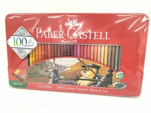 * Faber-Castell маслянистость цветные карандаши flat жестяная банка 100 -цветный набор TFC-WCP/100C не использовался (1)