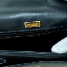 BALLY バリー レザー ショルダー バッグ ブラック レディース_画像9