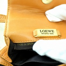 LOEWE ロエベ アナグラム ミニ ショルダーポーチ ポシェット レザー イエロー スペイン製_画像8