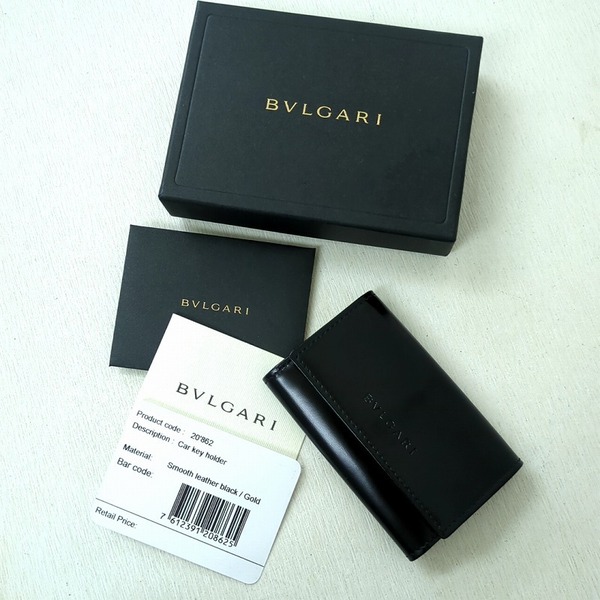 BVLGARI ブルガリ 6連 キーケース スムースレザー 20862 ブラック