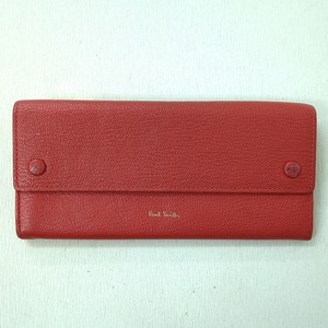 ポールスミス レザー 長財布 レッド Paul Smith