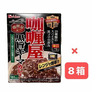 ハウス カリー屋 黒旨キーマカレー 辛口 8箱セット レトルトカレー キーマカレー 賞味期限間近 最終お値下げ