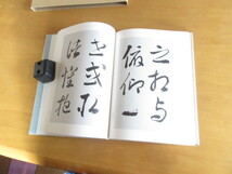 蘭亭序習作帖　　大森萬里著　　信毎書籍出版センター発行　　昭和52年5月　　函付　（大森萬作氏の名刺入り）31×21㎝　元パラ付_画像6