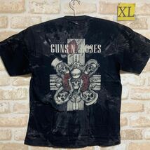 ガンズ アンドローゼズ　Tシャツ　XLサイズ　Guns N' Roses ⑦ バンドTシャツ タイダイ 絞り染め ムラ染_画像3