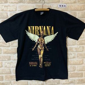 ニルバーナ ニルヴァーナ Tシャツ　XXLサイズ　ロックバンドTシャツ　Nirvana