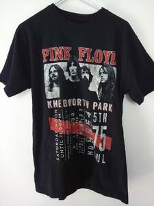 Pink Floyd Knebworth Park 75 ライブ ポスター ロゴ Tシャツ リサイクル生地 サイズL 個人保管未使用品