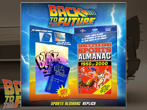 バックトゥーザフューチャー 1/1スケールプロップレプリカ/スポーツ年鑑/BACK TO THE FUTURE/本/ドクターコレクター/ショッパーバッグ付き