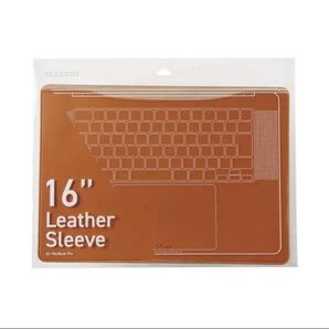【新品未使用】MacBook用 レザースリーブケース 16インチ camel ②