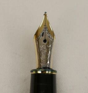 MONTBLANC fountain pen 14K MEISTER STUCK Montblanc Meister s tuck black × Gold high class brand stationery QVQ-126