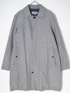 MHL. Margaret Howell linen turn-down collar coat gray S