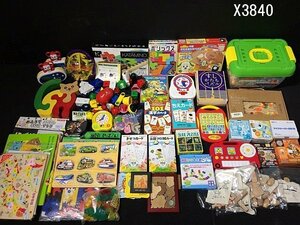 X3840M intellectual training toy kata flea puzzle block season .. card clock English etc. large amount summarize 