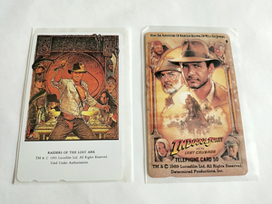  Indy Jones Raider s last. . war telephone card telephone card George Lucas exhibition Indiana Jones Raiders