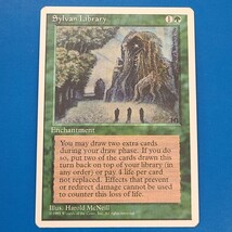 [MTG]森の知恵/Sylvan Library(第4版/4ED)英語版_画像1