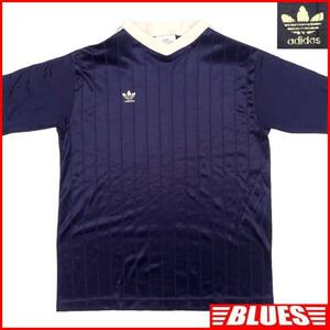 即決★アメリカ製 adidas★メンズM 廃版 Tシャツ アディダス 紺 トレフォイル カットソー 半袖シャツ 半袖 00’s 万国旗