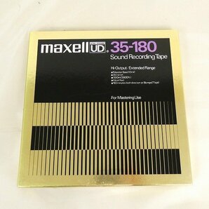 マクセル maxell オープンリールテープ メタルリール UD 35-180 サウンドレコーディング 10号 1100m オーディオ 録音済 現状品■DZ423s■の画像1