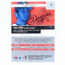 野茂英雄 直筆サイン入り カード Fleer Showcase ＃84 ロサンゼルス・ドジャース 野球 ベースボール コレクション品■ME657s■_画像3