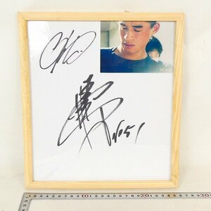 ichi low autograph autograph autograph square fancy cardboard photograph amount attaching Orix blue wave Suzuki one . baseball Baseball collection goods #ME643s#