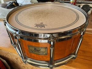  pearl snare 14 -inch One-piece Maple shell Pearl mapleShellpi vintage that time thing beautiful goods tuning settled 