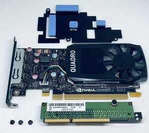 Lenovo ThinkStation P330 Tiny用NVIDIA QUADRO P620★専用ブラケット・ライザーボード・ねじ類つき★