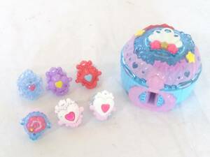 * tropical -ju! Precure / make-up metamorphosis! tropical Park to/ Heart kru ring 6 piece / shines!!....!!/ present condition delivery 