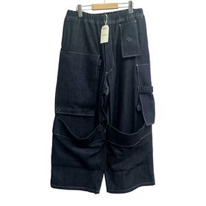 【美品】サイズL サスクワッチファブリックス SASQUATCH fabrix 24SS UTILITY FULL FLAP DENIM PANTS デニムパンツ　8065000179219