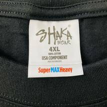 新品 シャカウェア 7.5oz ヘビーウエイト 無地 半袖Tシャツ 黒 ブラック 4XL サイズ ２枚セット　SHAKAWEAR_画像7