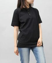 新品未使用 ユナイテッドアスレ 5.6oz ヘンリーネック 半袖Tシャツ 黒 ブラック Lサイズ United Athle_画像5