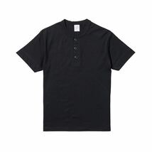 新品未使用 ユナイテッドアスレ 5.6oz ヘンリーネック 半袖Tシャツ 黒2枚セット Sサイズ United Athle_画像3