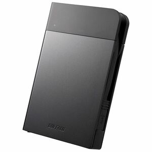 バッファロー ICカード対応MILスペック 耐衝撃ボディー防雨防塵ポータブルHDD 1TB ブラック HD-PZN1.0U3-B