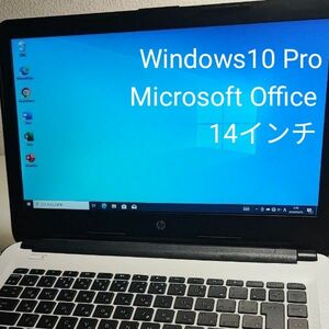 HP製 14インチ ノートパソコンノートPC + Microsoft Office ①