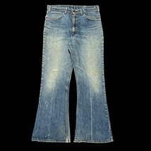 USA製 70s Levis 646 ボタン裏52 42TALON オレンジタブ リーバイス タロン フレア 70年代 ヴィンテージ ビンテージ vintage_画像1