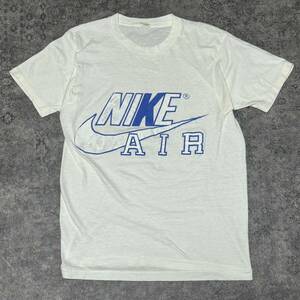 Boot 80s 90s NIKE Nike b-to воздушный Jordan AIR JORDAN t рубашка короткий рукав темно-синий бирка 80 годы 90 годы Vintage Vintage vintage