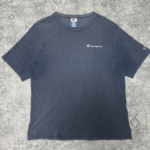 90s Champion チャンピオン 青タグ Tシャツ 半袖 ネイビー サンフェード 90年代 ヴィンテージ ビンテージ vintage 