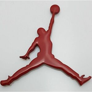 NBA バスケ バスケットボール 飾り Air Jordan アルミ エア ジョーダン ジャンプマン カー ステッカー レッド