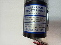 ●新品 Diaphragm Booster Pump ダイアフラムブースターポンプ CS-0580M-2-CSE CSE CO.,LTD.●_画像2