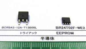 半導体：　BCR5AS-12A-T13B00L, BR24T02F-WE2番号選んで1組