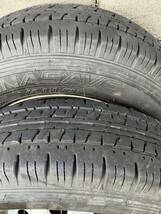 【送料無料】中古タイヤ4本セット　145R12 6PR LT DUNLOP ENASAVE 山あり　TT2 サンバ-T サンバートラック_画像6