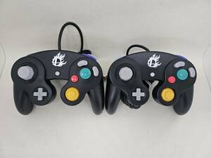 【動作確認済】 ニンテンドー ゲームキューブ コントローラー スマブラブラック　2個 Nintendo GameCube GC