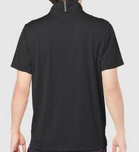 新品 L オークリー OAKLEY モックシャツ 半袖機能ポロシャツ ENHANCE 吸汗速乾　リフレクター　裏点接触 紫外線対策 黒_画像3