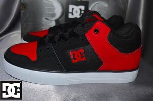 新品 27.0 DC SHOES ピュア ミッドカットモデル　スエード DC SHOE ＤＣシューズ PURE ブラック　レッド　黒 赤