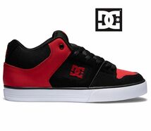 新品 27.0 DC SHOES ピュア ミッドカットモデル　スエード DC SHOE ＤＣシューズ PURE ブラック　レッド　黒 赤_画像9