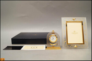 1505- unused * Mikimoto picture frame bracket clock set photo frame pearl attaching box attaching MIKIMOTO International