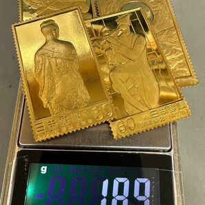 希少　純度保証　松本徽章工業　純金 金属工芸品　まとめて4枚　18.9g 稀 プルーフ　レリーフ　おまとめ価格　日本の老舗