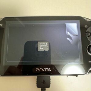 PSVITA Vita ブラック　1100 本体　ソフト　充電器　メモリーカードゲーム