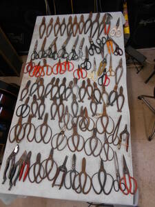  tongs large amount, pruning scissors, flower tongs, Kanakiri . tongs, cutting tongs, Junk!