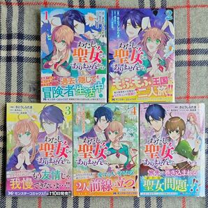 【２つに分けて発送させていただきますので、事前にコメントよろしくお願いいたします。】わたし、聖女じゃありませんから 1~5巻セット