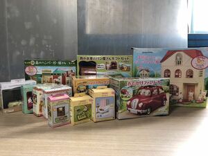 276F[ used ] Epo k Sylvanian Families house car . shop etc. set sale 