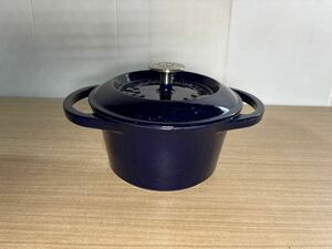 288F【中古】LE CORDON BLEU ル・コルドン・ブルー　ココット 20cm ラウンド　ホーロー鍋 無水調理